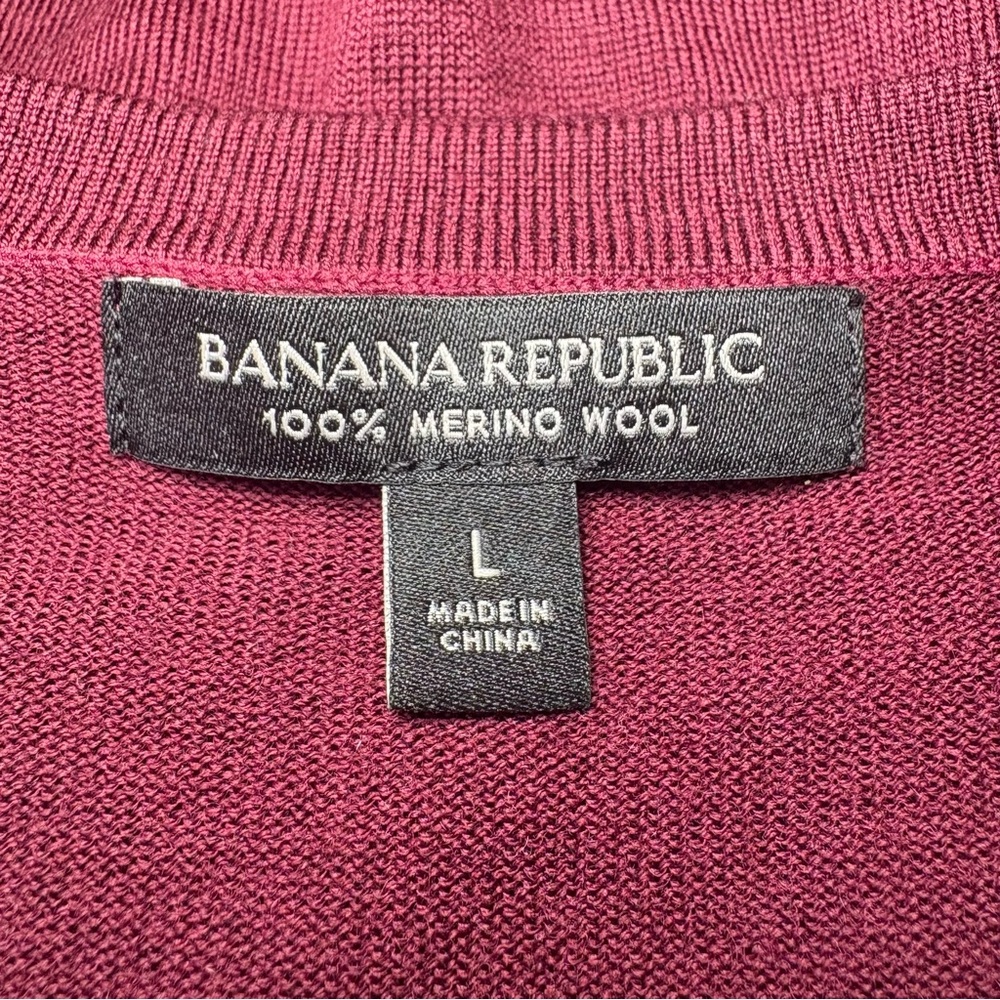 Banana Republic Burgundy Button-Up Cardigan - Picture 2 of 4